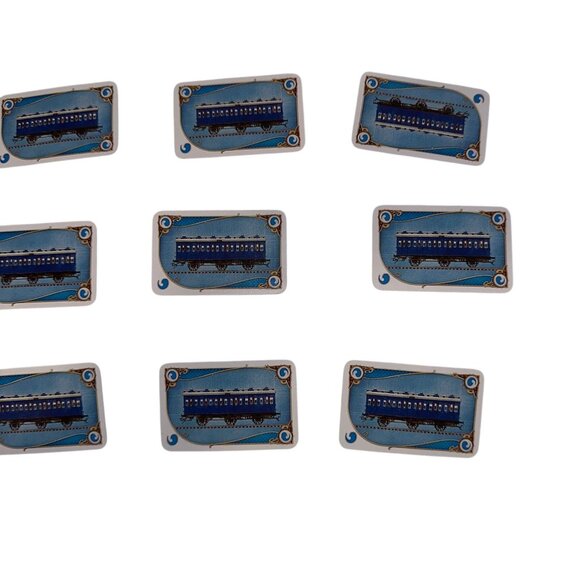 Days of Wonder Ticket to Ride Set of 12 Blue Tanker Car Train Cards Replacement - Picture 3 of 6